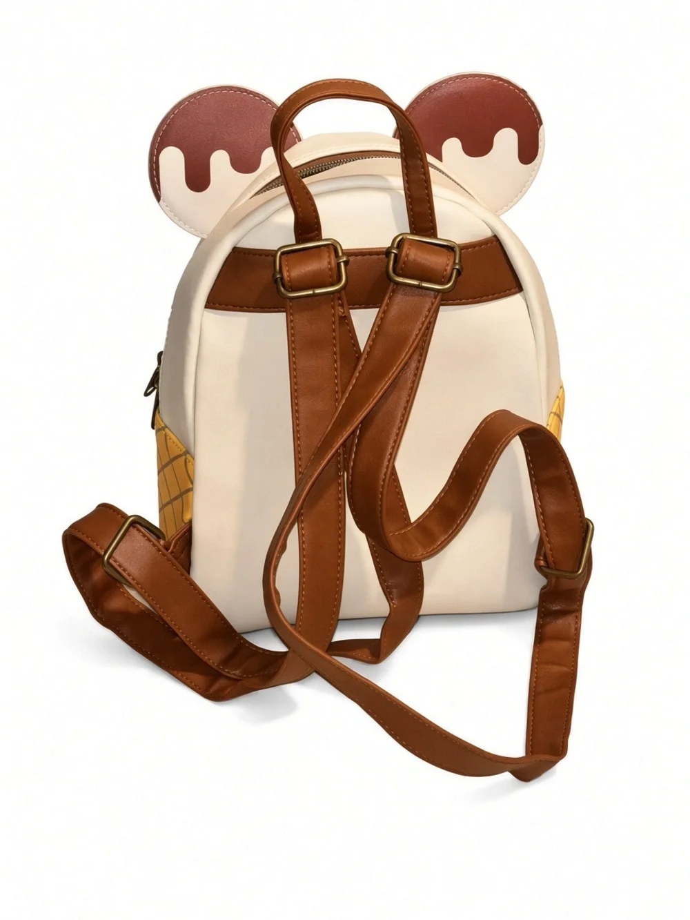 Disney Mickey Mouse Ice Cream Mini Backpack - Cream, Brown, Black, Red
